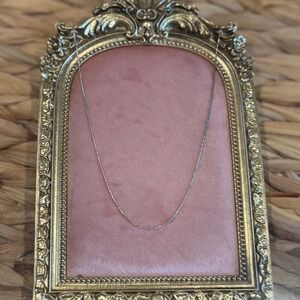 925 Silver 17" Minimalist Chain Necklace 1.0 mm‎